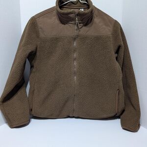Uniqlo Brown Fleece Jacket